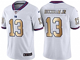 Nike Men & Women & Youth Giants 13 Odell Beckham Jr White Limited Golden Color Rush Jersey,baseball caps,new era cap wholesale,wholesale hats